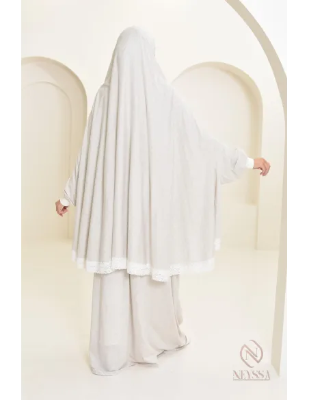 Ensemble 2 pièces de prière en coton, cape et jupe, idéal pour la maison