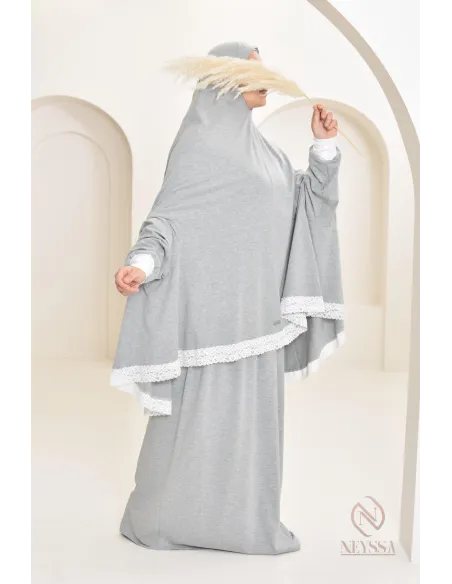 Ensemble 2 pièces de prière en coton, cape et jupe, idéal pour la maison