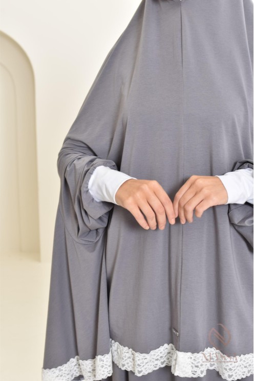 Ensemble 2 pièces de prière en coton, cape et jupe, idéal pour la maison