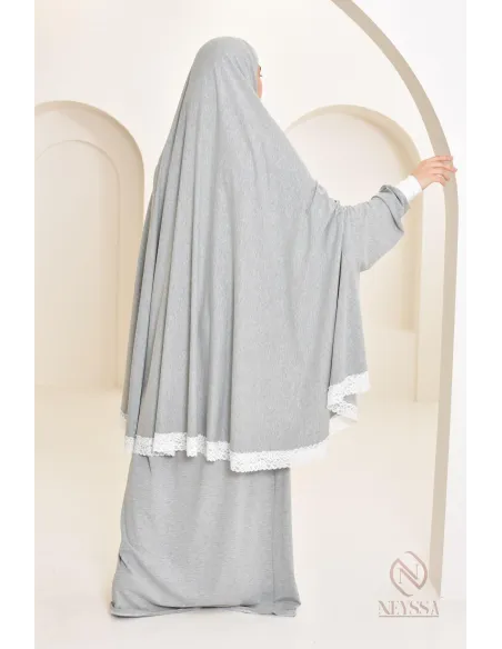 Ensemble 2 pièces de prière en coton, cape et jupe, idéal pour la maison
