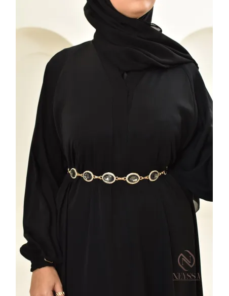 Lien de cintrage ajustable orné de cristaux et de strass