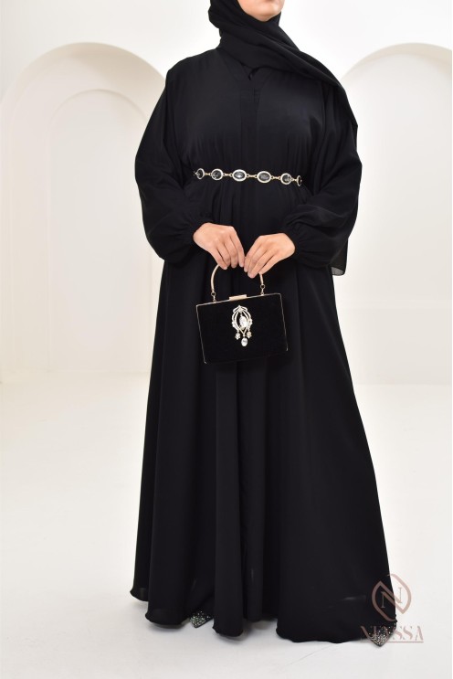 Lien de cintrage ajustable orné de cristaux et de strass