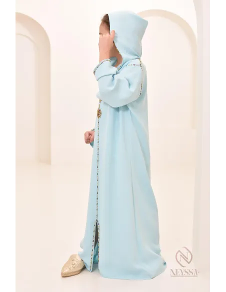 Superbe Djellaba traditionnelle marocaine pour fille, idée tenue, Aïd 2024