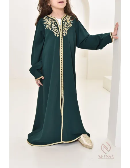 Traditional Moroccan caftan for girls, Ideal for Aid 2024, outfit idea
