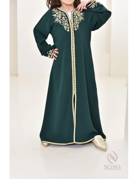 Traditional Moroccan caftan for girls, Ideal for Aid 2024, outfit idea