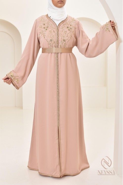 Abaya caftan pas cher moderne idéal tenue Aid 2024, hijabi, combo mère/fille