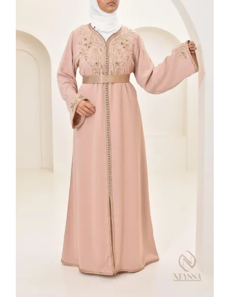 Abaya caftan pas cher moderne idéal tenue Aid 2024, hijabi, combo mère/fille