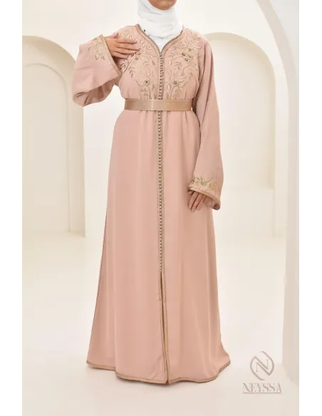 Abaya caftan pas cher moderne idéal tenue Aid 2024, hijabi, combo mère/fille