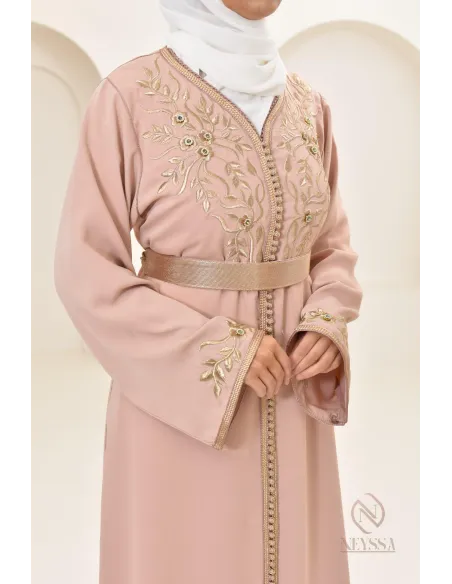 Abaya caftan pas cher moderne idéal tenue Aid 2024, hijabi, combo mère/fille