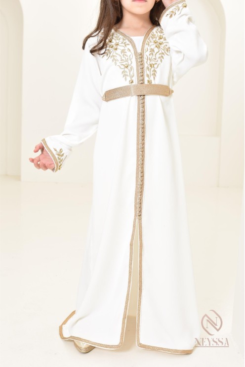 Caftan marocain pour jeune fille à porter pour divers évènements, by Neyssa.