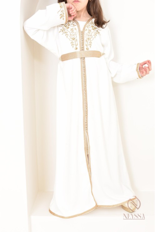 Caftan marocain pour jeune fille à porter pour divers évènements, by Neyssa.