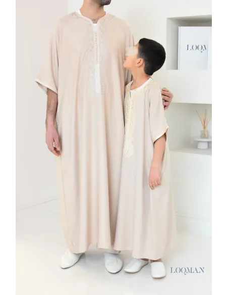 Qamis homme Marocain gandoura haut de gamme à offrir pour l'Aïd ou Ramadan