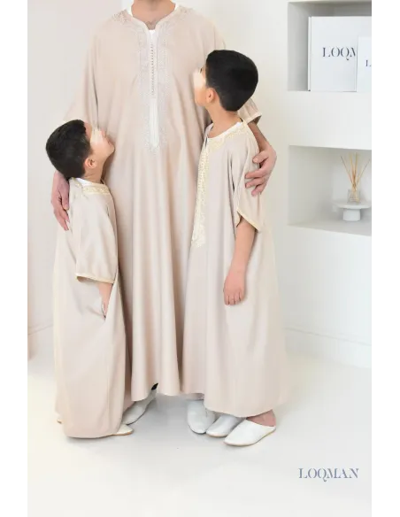 Qamis homme Marocain gandoura haut de gamme à offrir pour l'Aïd ou Ramadan