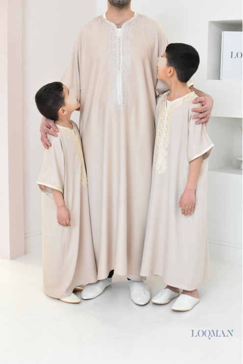 Qamis homme Marocain gandoura haut de gamme à offrir pour l'Aïd ou Ramadan