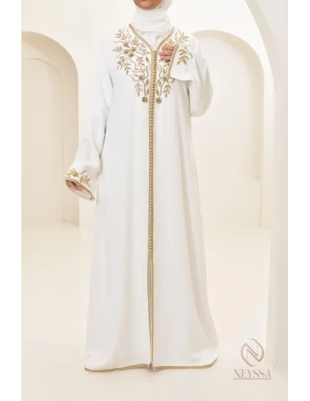 Robe caftan marocaine moderne idéal tenue Aid 2024, combo mère/fille