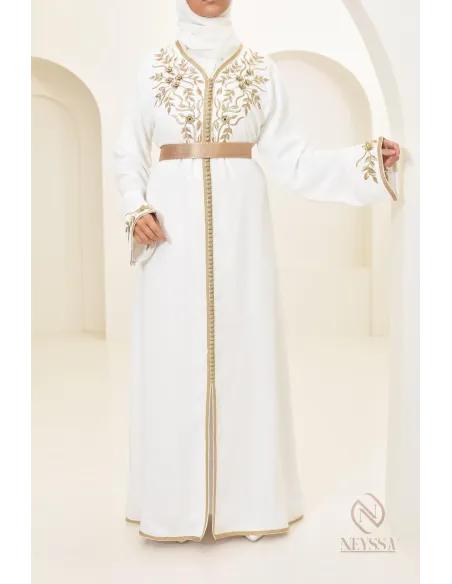 Robe caftan marocaine moderne idéal tenue Aid 2024, combo mère/fille