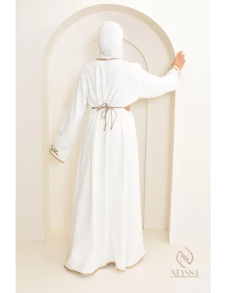 Robe caftan marocaine moderne idéal tenue Aid 2024, combo mère/fille