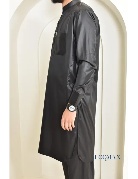 Qamis Pakistanais homme, tissu fluide, idéal pour la mosquée