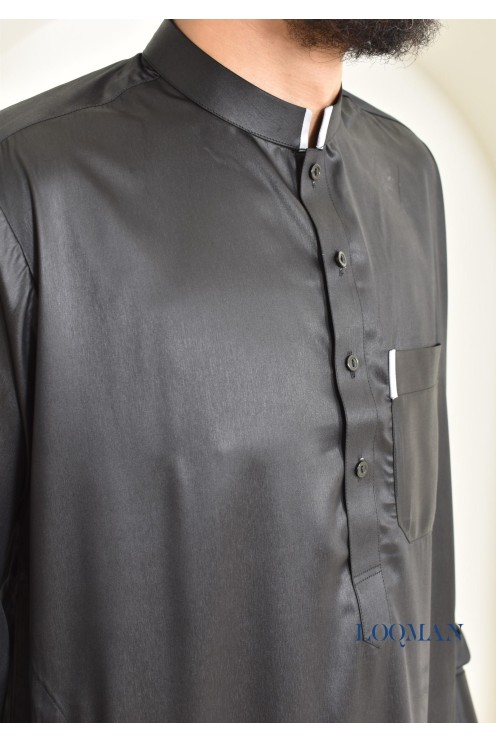 Qamis Pakistanais homme, tissu fluide, idéal pour la mosquée