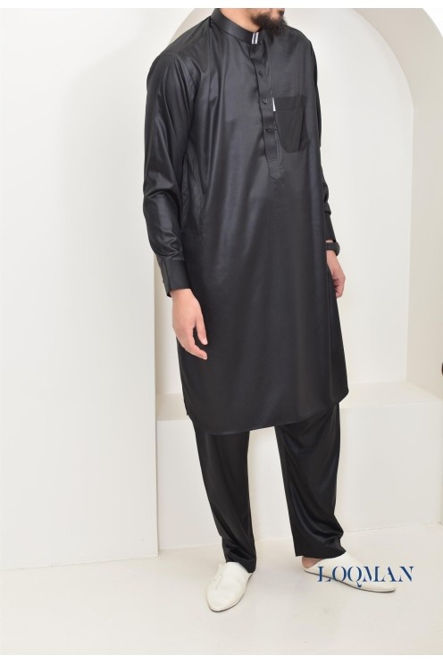 Qamis Pakistanais homme, tissu fluide, idéal pour la mosquée