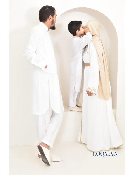 Robe caftan marocaine moderne idéal tenue Aid 2024, combo mère/fille