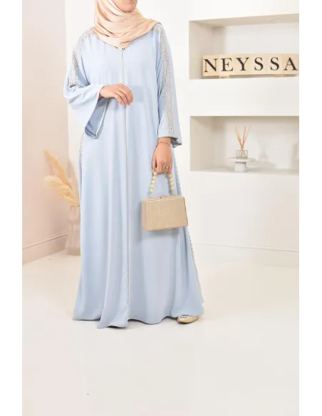 Abaya caftan brodée, combo mère fille pour l'Aïd 2023 et autres occasions
