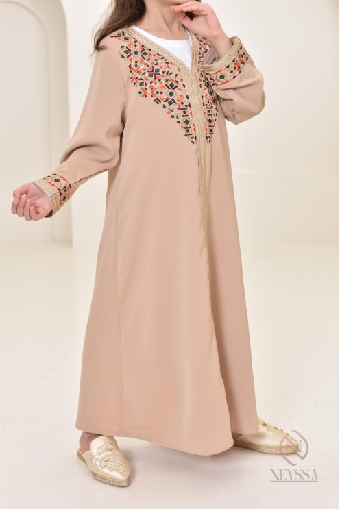 Djellaba avec motifs orientaux, pour tous vos événements importants 