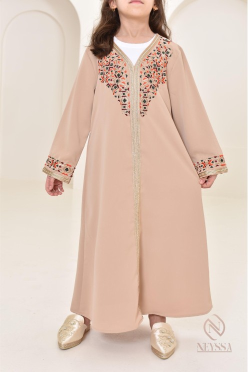 Djellaba avec motifs orientaux, pour tous vos événements importants 