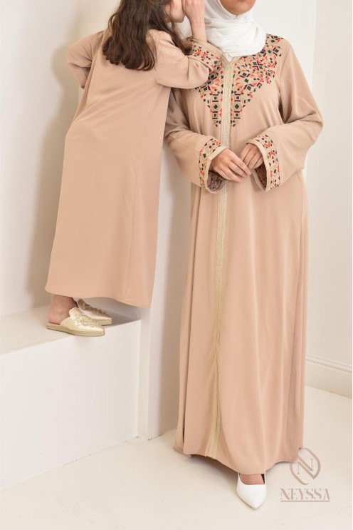 Djellaba with oriental motifs, for all your important events 