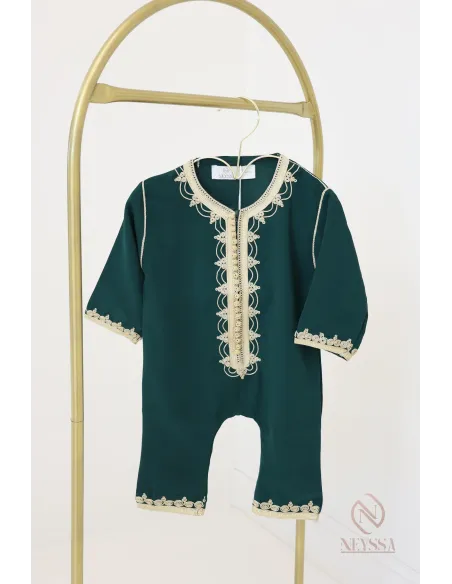 Grenouillère marocaine traditionnelle, tenue pour bébé idéale Aïd