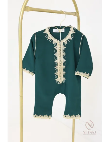 Grenouillère marocaine traditionnelle, tenue pour bébé idéale Aïd