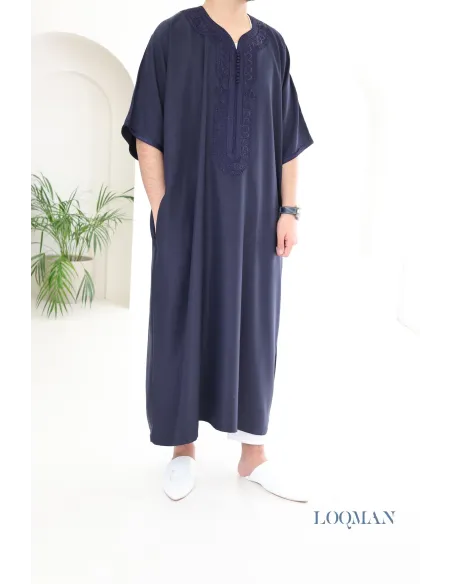 Marineblauer Qamis für Herren ideal für den Alltag oder den Eid-Tag