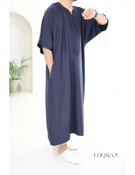 Marineblauer Qamis für Herren ideal für den Alltag oder den Eid-Tag