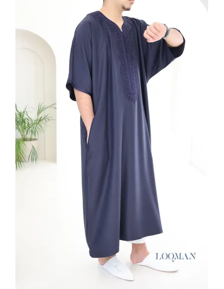 Marineblauer Qamis für Herren ideal für den Alltag oder den Eid-Tag