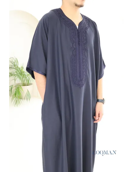 Marineblauer Qamis für Herren ideal für den Alltag oder den Eid-Tag