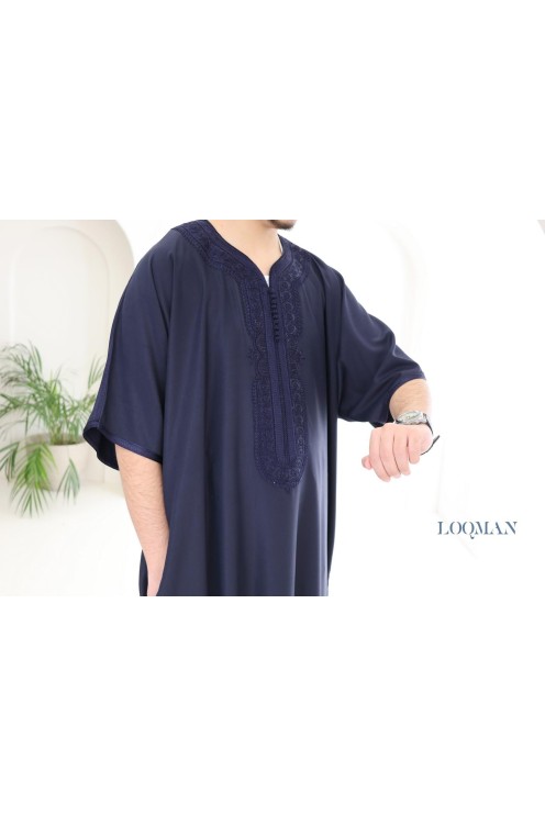 Marineblauer Qamis für Herren ideal für den Alltag oder den Eid-Tag