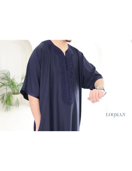 Marineblauer Qamis für Herren ideal für den Alltag oder den Eid-Tag