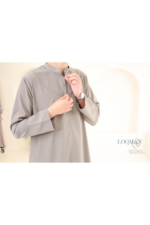 Qamis Émirati homme Nude, idéal pour l'Aïd 2024, création by Neyssa