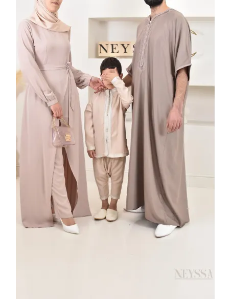 Combinaison femme classe nude by Neyssa, modest femme voilée chic.