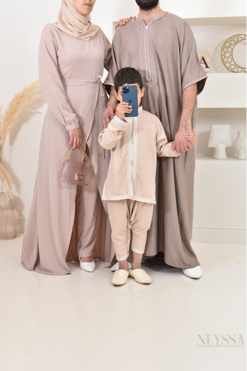 Combinaison femme classe nude by Neyssa, modest femme voilée chic.