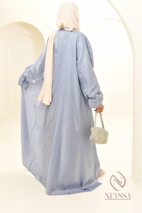 Abaya kimono 3 pièces parfait pour la saison estivale, à retrouver chez Neyssa