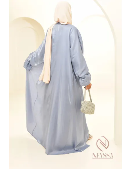 Abaya kimono 3 pièces parfait pour la saison estivale, à retrouver chez Neyssa