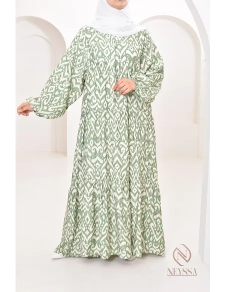 Fließendes, leichtes, langärmeliges Overall-Kleid für den Sommer