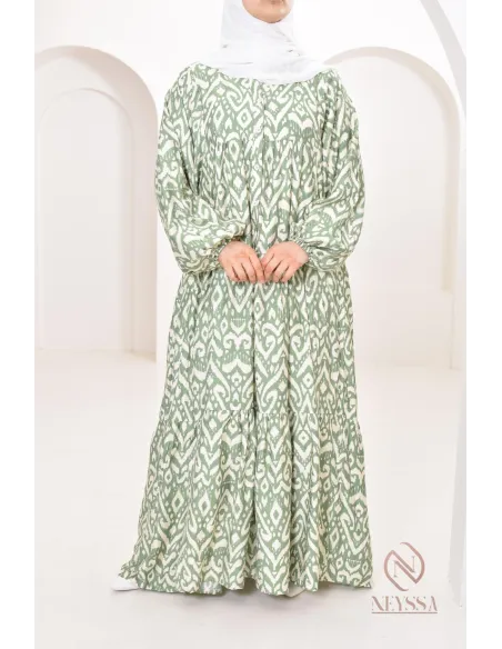 Fließendes, leichtes, langärmeliges Overall-Kleid für den Sommer