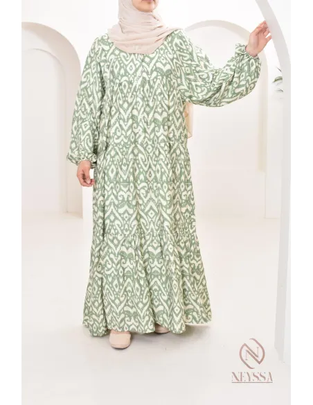 Fließendes, leichtes, langärmeliges Overall-Kleid für den Sommer