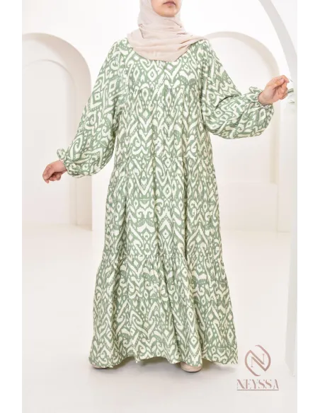 Fließendes, leichtes, langärmeliges Overall-Kleid für den Sommer