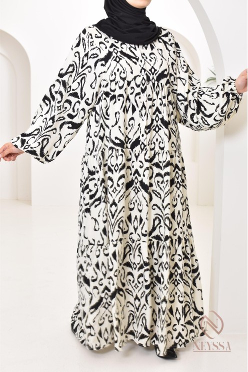 Robe longue satinée noir femme, tissu fluide soyeux pour printemps/été