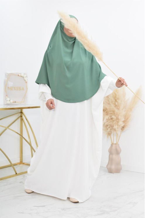 Long khimar rond fluide en jazz pas cher pour femme musulmane