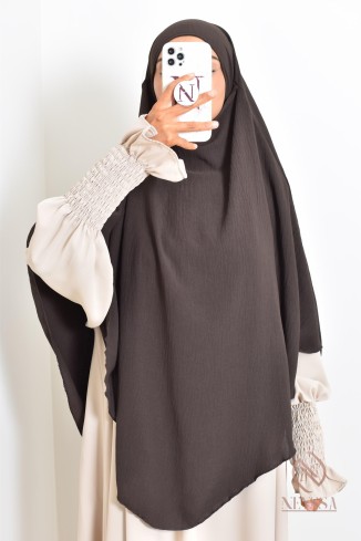 Khimar en jazz mi long, pas cher, idéale pour l'été, femme musulmane 2