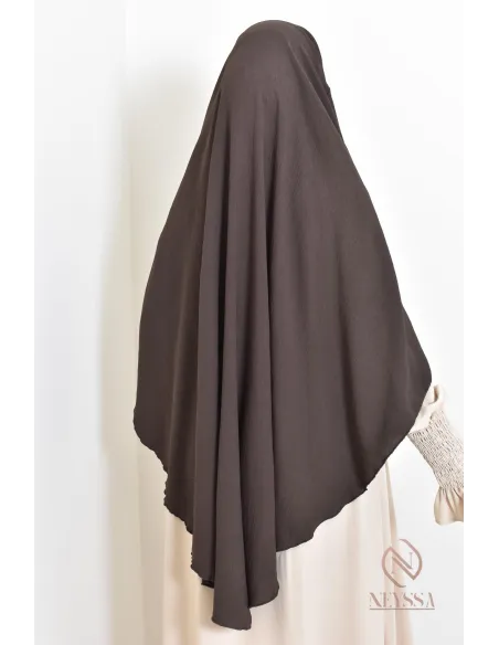 Khimar en jazz mi long, pas cher, idéale pour l'été, femme musulmane